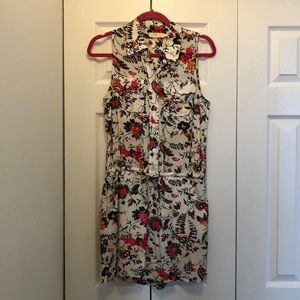 Tory Burch Gabriella Silk Romper. Size Small.